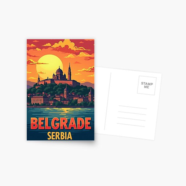 Item preview, Retro Pop Art Poster of Belgrade Serbia | Vintage Belgrade Design | Retro City Art | Belgrade Travel Poster | 80s Pop Art designed and sold by PaintedPixels01.