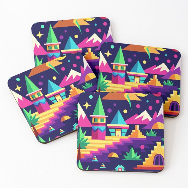 Item preview, Retro Arcade Vibes - Neon Carpet Aesthetic designed and sold by Timegraf.