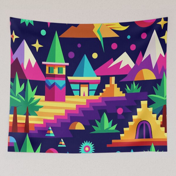 Item preview, Retro Arcade Vibes - Neon Carpet Aesthetic designed and sold by Timegraf.