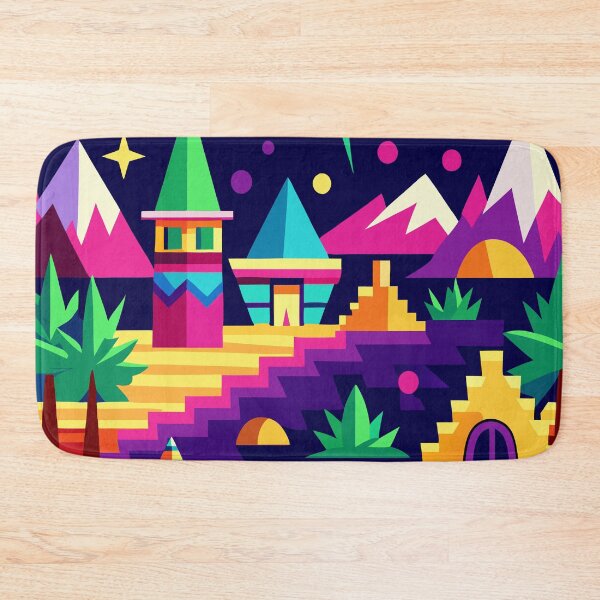 Item preview, Retro Arcade Vibes - Neon Carpet Aesthetic designed and sold by Timegraf.