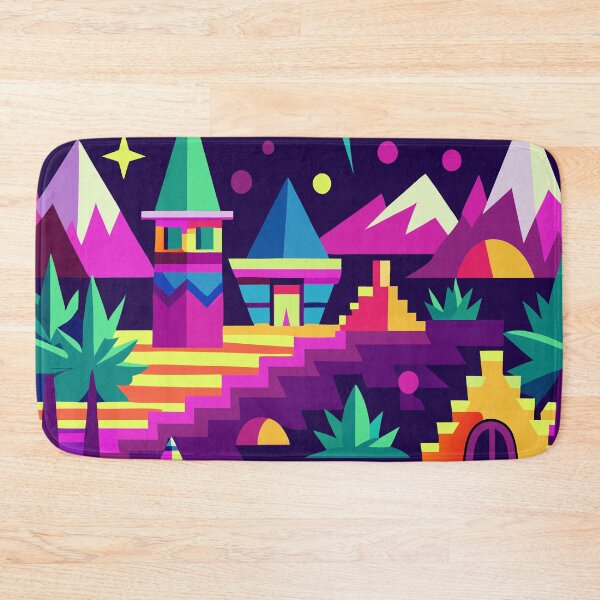 Item preview, Retro Arcade Vibes - Neon Carpet Aesthetic designed and sold by Timegraf.