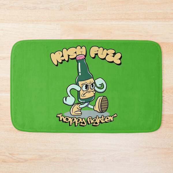 Item preview, St. Patrick’s Day Fighting Beer Bottle : Retro Beer Cartoon  designed and sold by ImaginarStore.