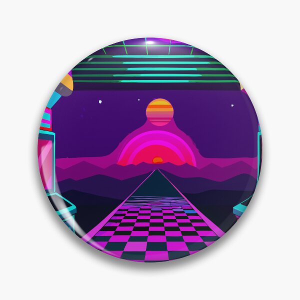 Item preview, Retro Arcade Vibes - Neon Carpet Aesthetic designed and sold by Timegraf.