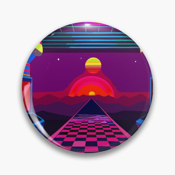 Item preview, Retro Arcade Vibes - Neon Carpet Aesthetic designed and sold by Timegraf.