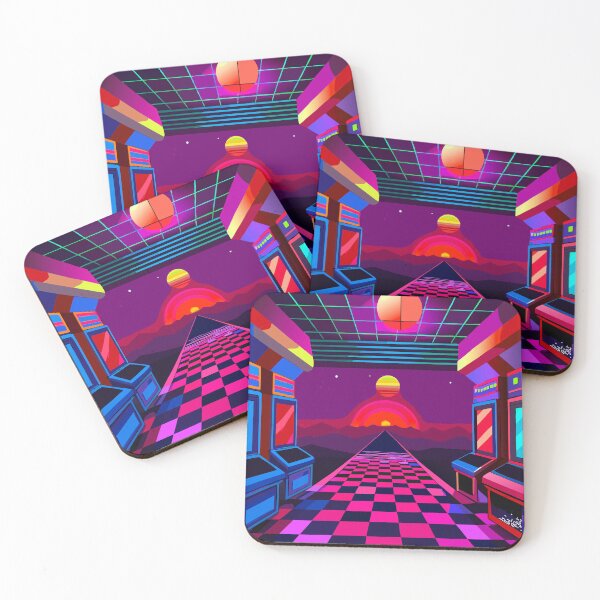 Item preview, Retro Arcade Vibes - Neon Carpet Aesthetic designed and sold by Timegraf.