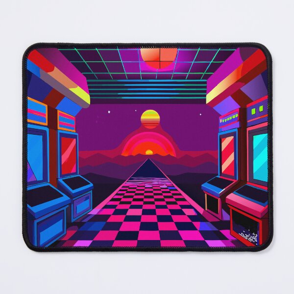 Item preview, Retro Arcade Vibes - Neon Carpet Aesthetic designed and sold by Timegraf.