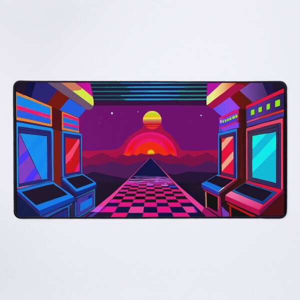 Item preview, Retro Arcade Vibes - Neon Carpet Aesthetic designed and sold by Timegraf.