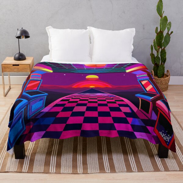 Item preview, Retro Arcade Vibes - Neon Carpet Aesthetic designed and sold by Timegraf.