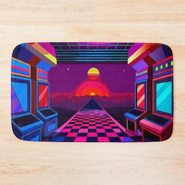 Item preview, Retro Arcade Vibes - Neon Carpet Aesthetic designed and sold by Timegraf.