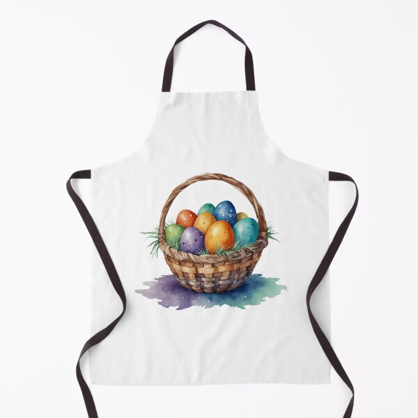 Item preview, Watercolor Basket with Easter Eggs designed and sold by silviaol.