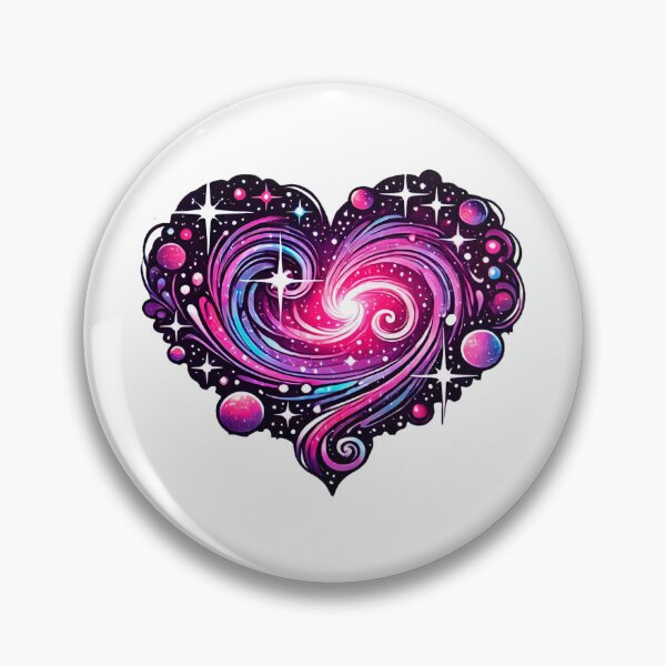 Item preview, Cosmic Heart with Glitter Stars - Whimsical Galactic Love and Enchanting Universe designed and sold by KreaDesignOne.