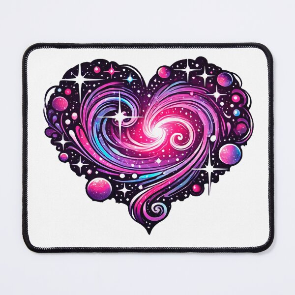 Item preview, Cosmic Heart with Glitter Stars - Whimsical Galactic Love and Enchanting Universe designed and sold by KreaDesignOne.