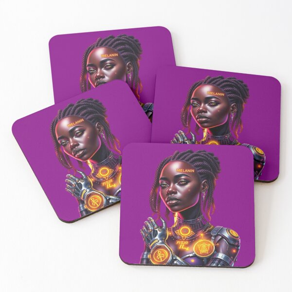 Item preview, Afrofuturistic Melanin Power designed and sold by DehatiCanvas.