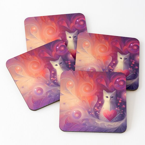 Item preview, Abstract Dream Weaver Heart Cat designed and sold by AnmitsuArt.