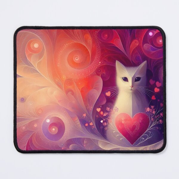 Item preview, Abstract Dream Weaver Heart Cat designed and sold by AnmitsuArt.