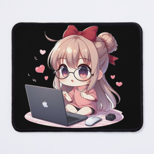 Item preview, Cute, Kawaii Computer Chibi Girl designed and sold by puffers.