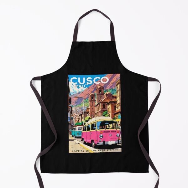 Item preview, Travel to CUSCO _ PERU Beautiful vintage design sticker, poster Travel ANIME 80s designed and sold by UrbanTRIP.