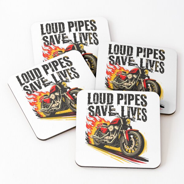 Item preview, Loud Pipes Save Lives - Bikers T-shirt designed and sold by Larszig.