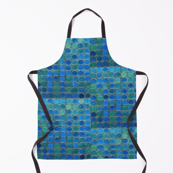 Item preview, Blue & Green Mosaic Pattern – Abstract Geometric Art designed and sold by SakuraJapanArt.