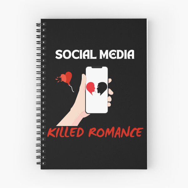Item preview, Social media killed romance  designed and sold by VestimentaVide.