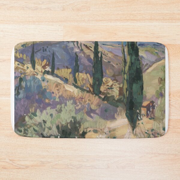 Item preview, Provence Cypress Trees – French Impressionist Landscape Painting. Art By Carraann  designed and sold by CARRAANN.