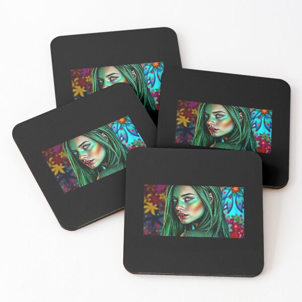 Item preview, Green Snake Goddess - Art Print designed and sold by Earth Nature Creations.