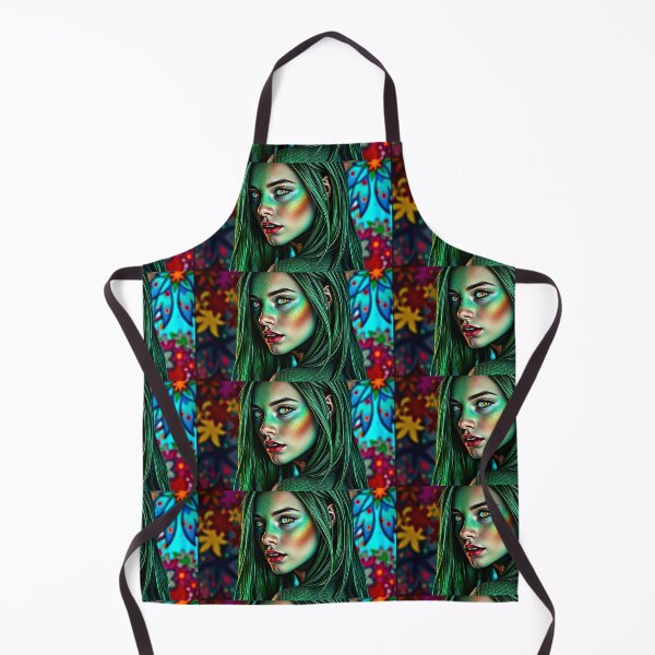 Item preview, Green Snake Goddess - Art Print designed and sold by Earth Nature Creations.