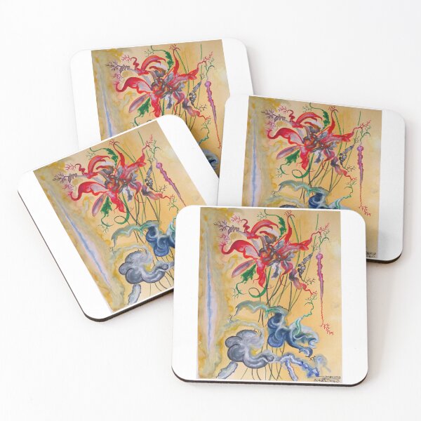 Item preview, Exotic flowers 1, 12x9 inch, Watercolours SKU 4013  designed and sold by Romeo Dobrota.