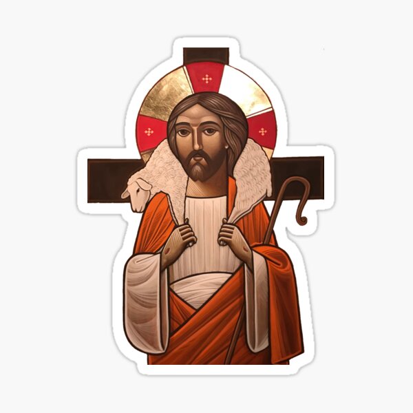 Item preview, Christ the Good Shepherd designed and sold by CopticByDesign.