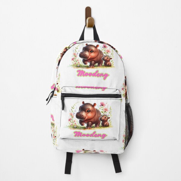 Item preview, Moodeng pygmy hippo and mom (white background) designed and sold by Ningodino.