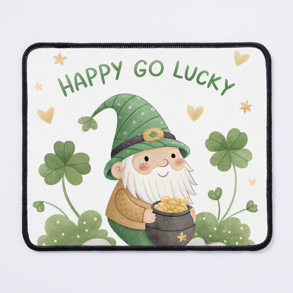 Item preview, A0723 Lucky Clover Gnome | St. Patrick’s Day Gnome | Irish Green Decor designed and sold by angieart68.