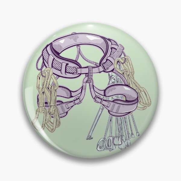 Item preview, Rock climbing harness quickdraws and stoppers designed and sold by piedaydesigns.