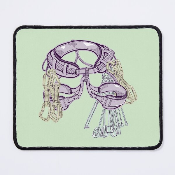 Item preview, Rock climbing harness quickdraws and stoppers designed and sold by piedaydesigns.