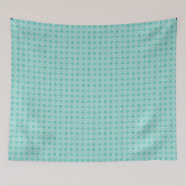 Item preview,  Seamless Geometric Floral Pattern in Soft Aqua Tones designed and sold by ANGOON7455.