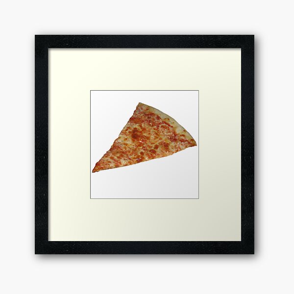Pizza Sticker Framed Art Print
