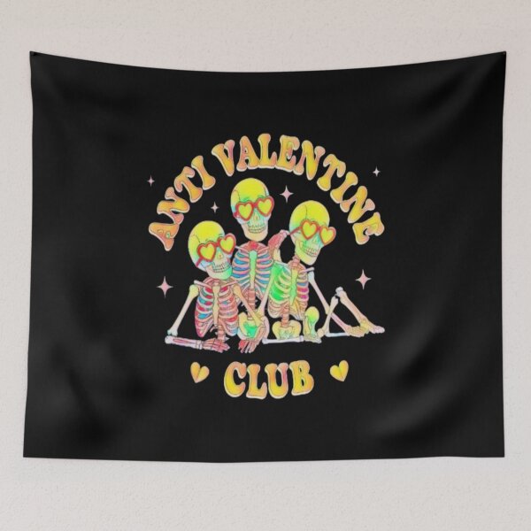 Item preview, Anti Valentine Club Skeletons | Funny Gothic Anti-Love designed and sold by creativerooney.