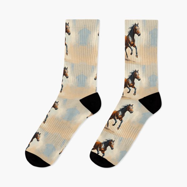 Item preview, Running Horse Oil Painting Style Dynamic Equine Illustration designed and sold by kakarikihill.