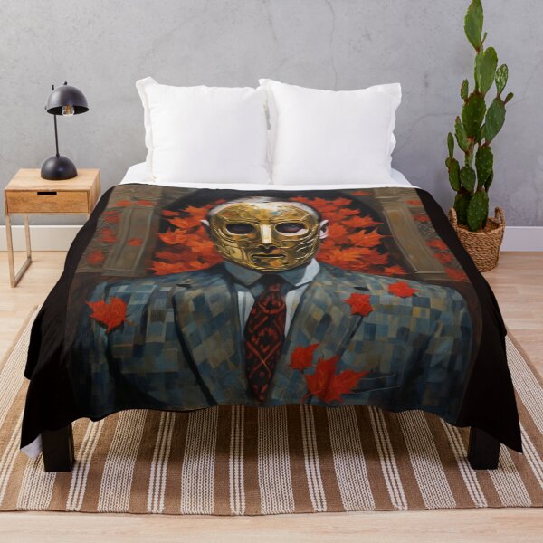 Item preview, "Elegant Darkness: Hannibal Lecter's Golden Mask" designed and sold by Artisticanvas.