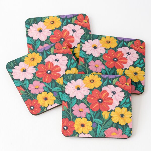 Item preview, Red Flower Among Multicolor Flowers designed and sold by Ciervo Primavera.