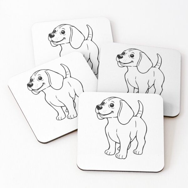 Item preview, A happy beagle with big ears sniffing around in a garden full of flowers. designed and sold by AlwaysHome.