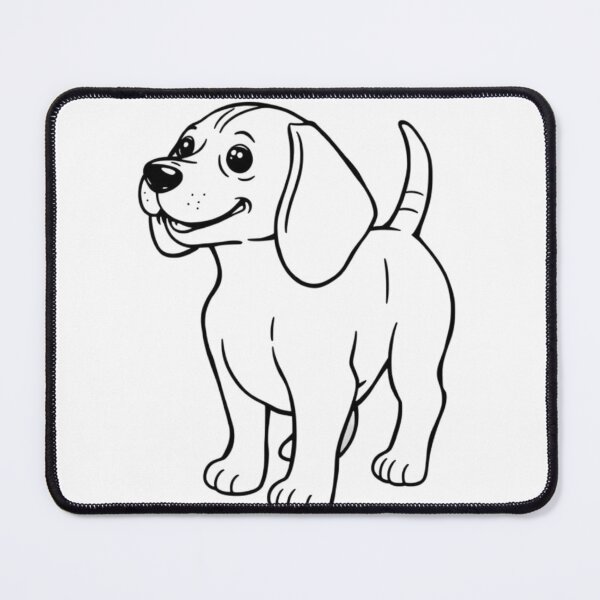 Item preview, A happy beagle with big ears sniffing around in a garden full of flowers. designed and sold by AlwaysHome.