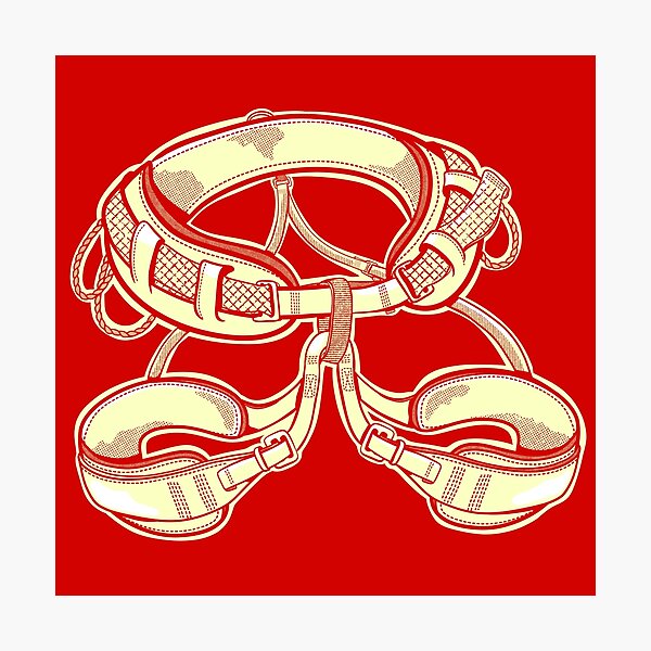 Item preview, Rock climbing harness vector illustration designed and sold by piedaydesigns.