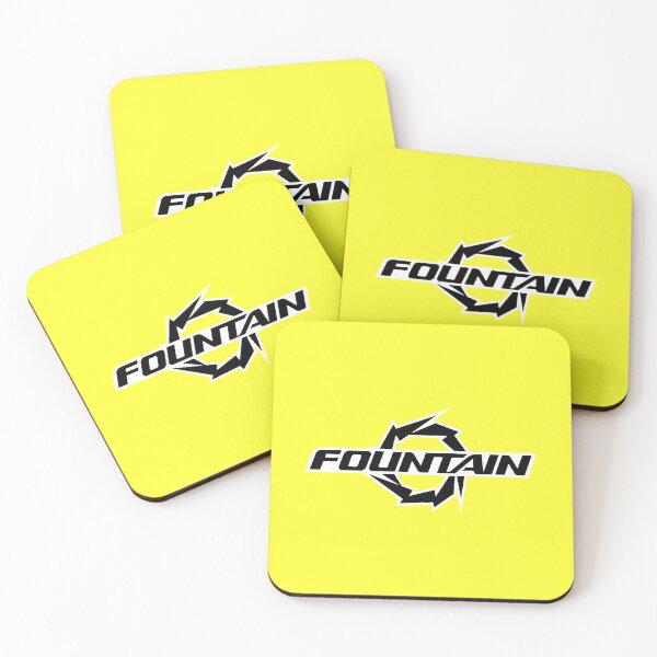 Item preview, Yellow Fountain Powerboats Black White  designed and sold by ChristinasMess.
