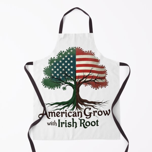 Item preview, American Grown with Irish Roots – Heritage Pride Tree Design designed and sold by haitrieuic96.