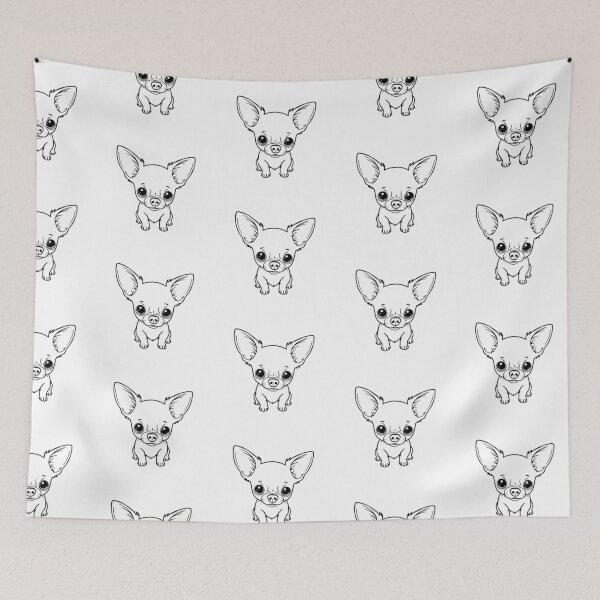 Item preview, A cute Chihuahua wearing a tiny sweater and sitting in a teacup. designed and sold by AlwaysHome.