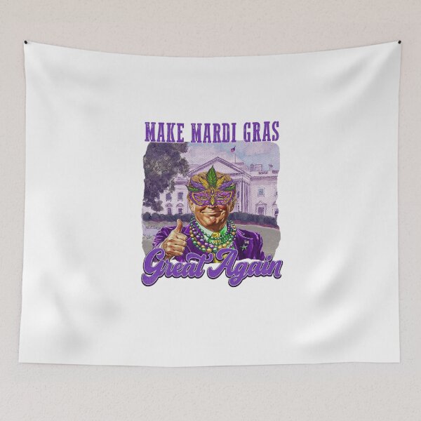 Item preview, Make Mardi Gras Great Again Funny Trump designed and sold by shenitasarkisi.