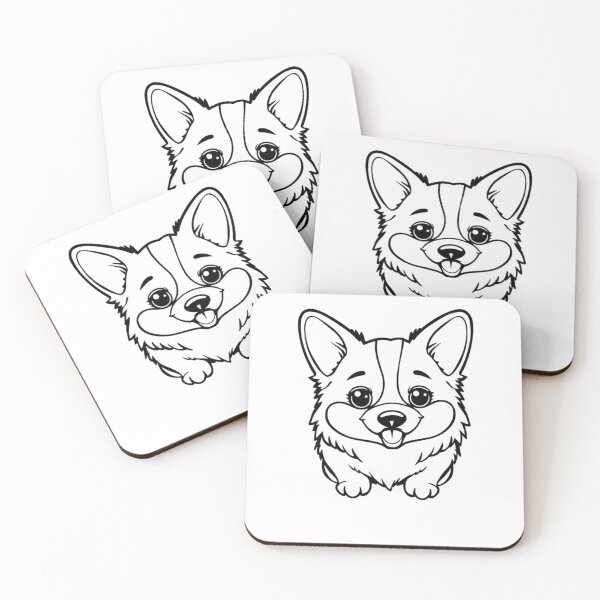 Item preview, A joyful corgi with short legs and a fluffy tail jumping playfully. designed and sold by AlwaysHome.