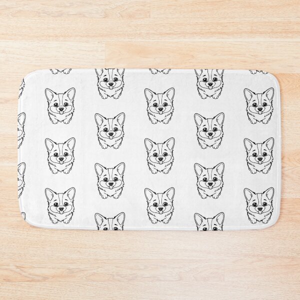 Item preview, A joyful corgi with short legs and a fluffy tail jumping playfully. designed and sold by AlwaysHome.