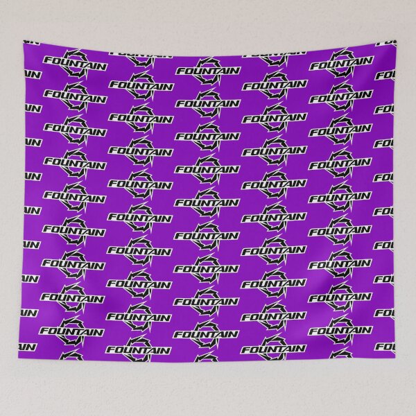 Item preview, Neon Purple Fountain Powerboats Black White  designed and sold by ChristinasMess.