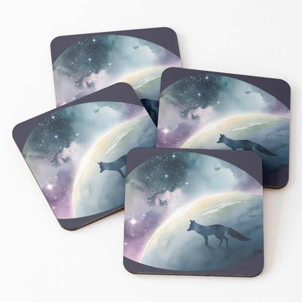 Item preview, Watercolor Fox on Lonely Planet designed and sold by LifeParody.